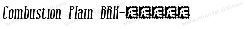 Combustion Plain BRK字体转换